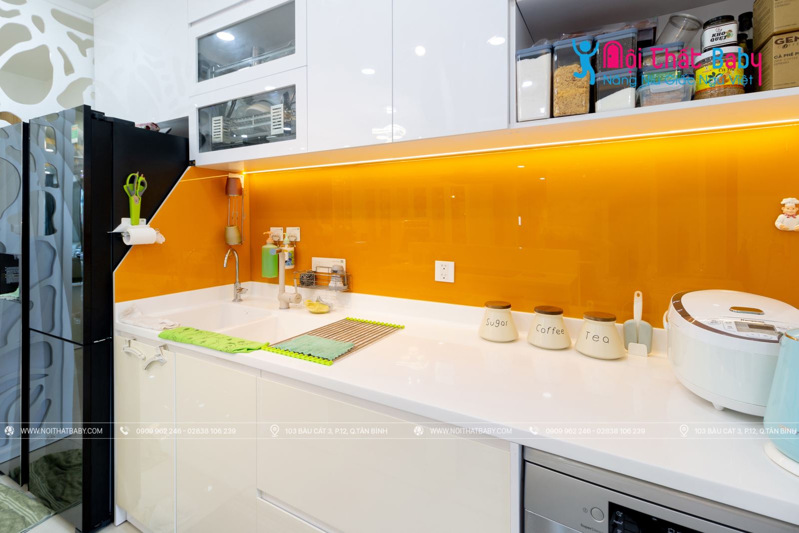 Hình ảnh công trình thực tế nội thất nguyên căn nhà chị Hồng tại Emerald Celadon City 104m2